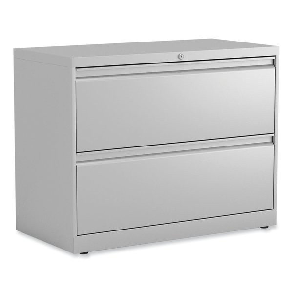 Alera 36 in W 2 Drawer File Cabinets, Light Gray, Legal; Letter 17452